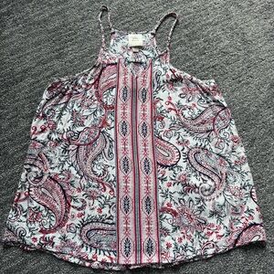 Knox Rose Red and Blue Paisley Camisole